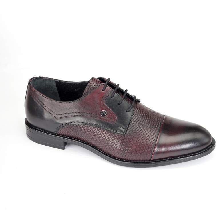 Туфли муж. 17419-MR-10040-bordo кожа-кожа бордовый